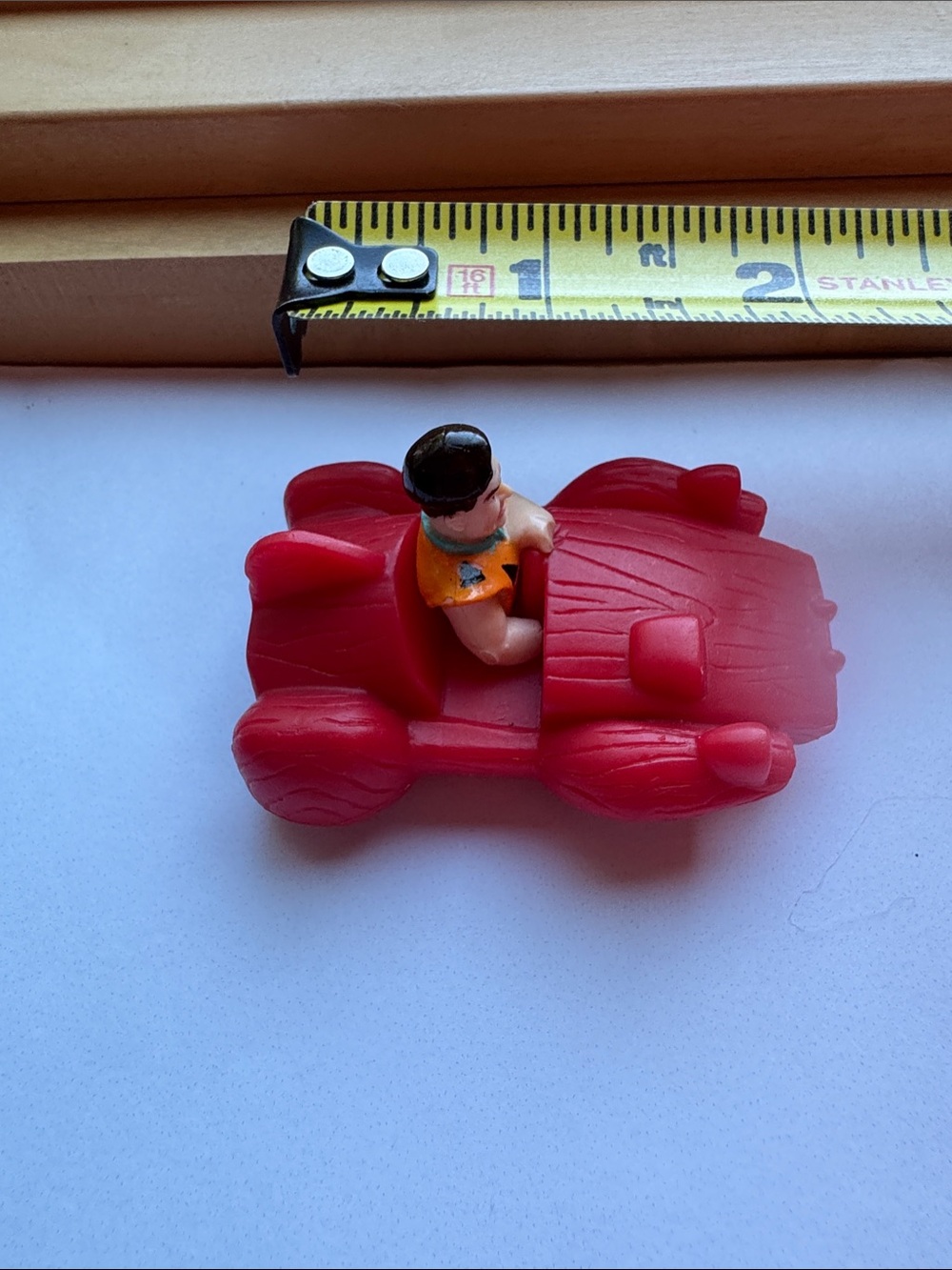 Red Kids Toy Convertible with Driver Figurine